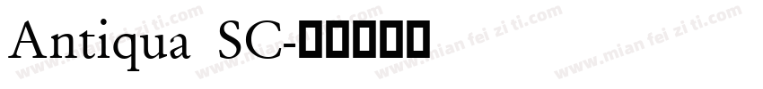 Antiqua SC字体转换